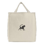 Cat Lovers Embroidered Tote Bag