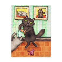 Cat Lover's Friendship / Thank You Postcard