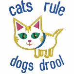Cat Lover's Funny Design embroidered shirts