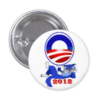 Cat Lovers Supporting Obama 2012 campaign buttons