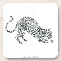 CAT - Made of MIce cork coasters