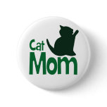Cat Mom Buttons