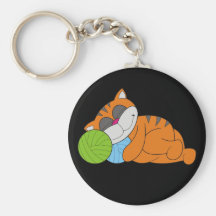 Cat Napping Tshirts and Gifts Key Chain
