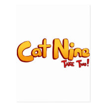 Cat Nine Logo Post Card