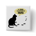 CAT OBAMA MAMA PIN