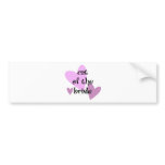 Cat of the Bride bumper stickers