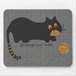 Cat on a String mousepads