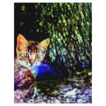 Cat on Oak Roots Flyer Design
