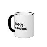Cat on Pumpkin Happy Halloween Mug