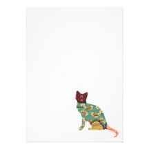 Cat Patchwork Pet Invitations