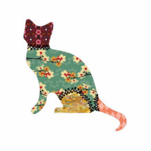 Cat Patchwork Pet Photo Sculpture