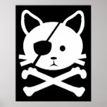 Cat Pirate Poster posters