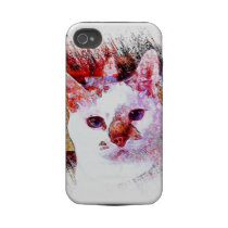 CAT PORTRAIT ANGEL iPhone 4 Case-Mate Case
