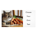 Cat 'Red' with Carrots photo cards