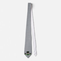 Cat Skull and Bones Neck Tie