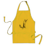 Cat Springing Aprons