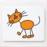 Cat Stick Figure Mousepad