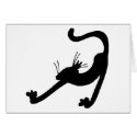 Cat Stretch Silhouette cards