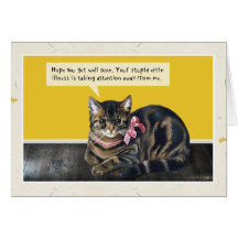 Cat "Stupid Illness" Cards