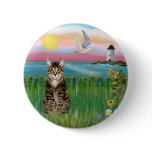 Cat (tabby) - Lighthouse buttons