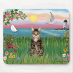 Cat (tabby) - Lighthouse Mousepads