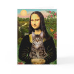 CAT (Tabby) - Mona Lisa cards