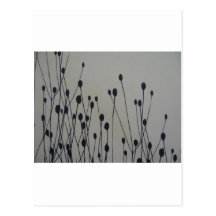 Cat tail garden postcard
