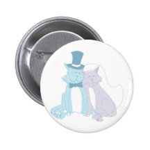 Cat Theme Wedding Pin