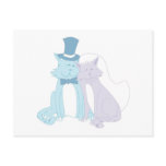 Cat Theme Wedding  postcards