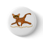 Cat-Toon Pinback Button