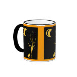 Cat, Tree & Moon mugs