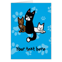 Cat Trio Card