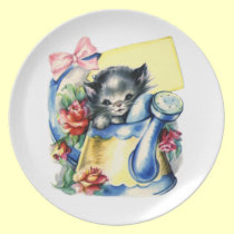 Cat Valentine Card plates