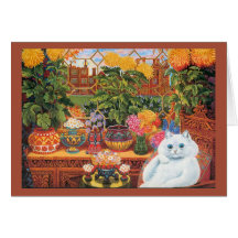 Cat Vintage Card