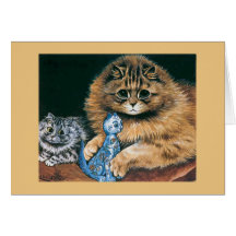 Cat Vintage Card