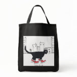 Cat wearing red sneakers bags