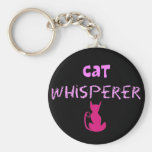 "Cat Whisperer" Cat Lover Gifts Keychains