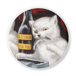 Cat, Wine and Sardines Refrigerator Magnet