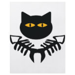 cat with fish bone icon flyers