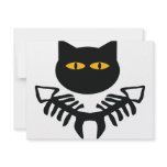cat with fish bone icon invite