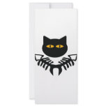 cat with fish bone icon rack cards