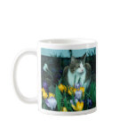 Cat with Flowers Mug