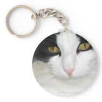 Cat with Golden Eyes Keychains