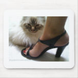 cat with sexy heel 2 mousepads