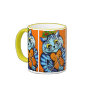 Cat With Violin by Louis Wain Cup Mug