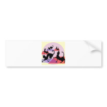 cat yoga bumper stickers