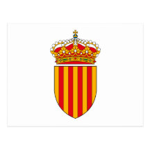 Catalonia Coat of Arms Postcard