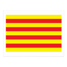 Catalonia Flag Postcard