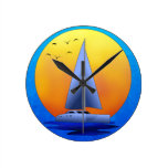 Catamaran Sailing Clock