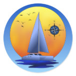 Catamaran Sailing Sticker